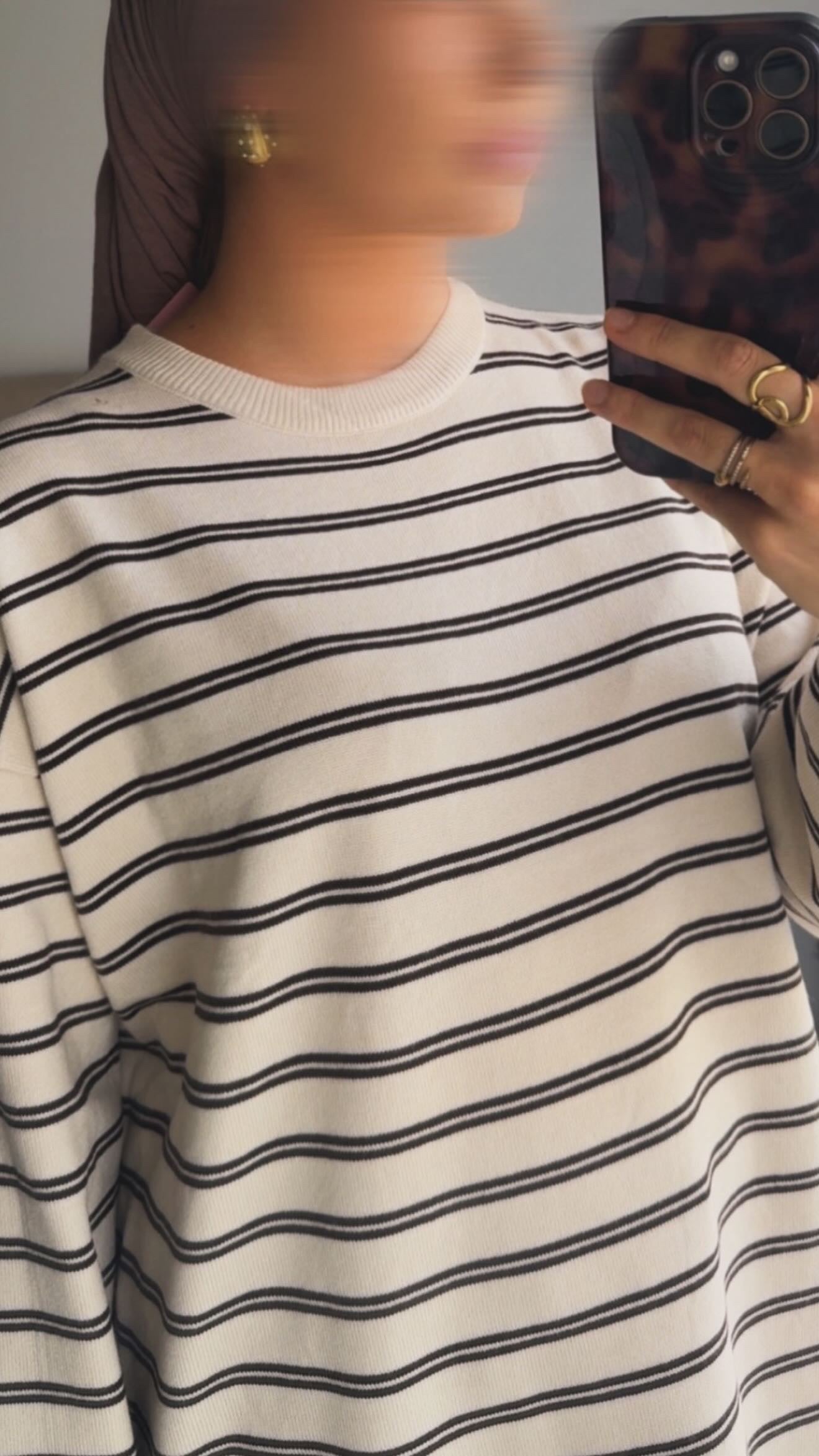 Pull rayé