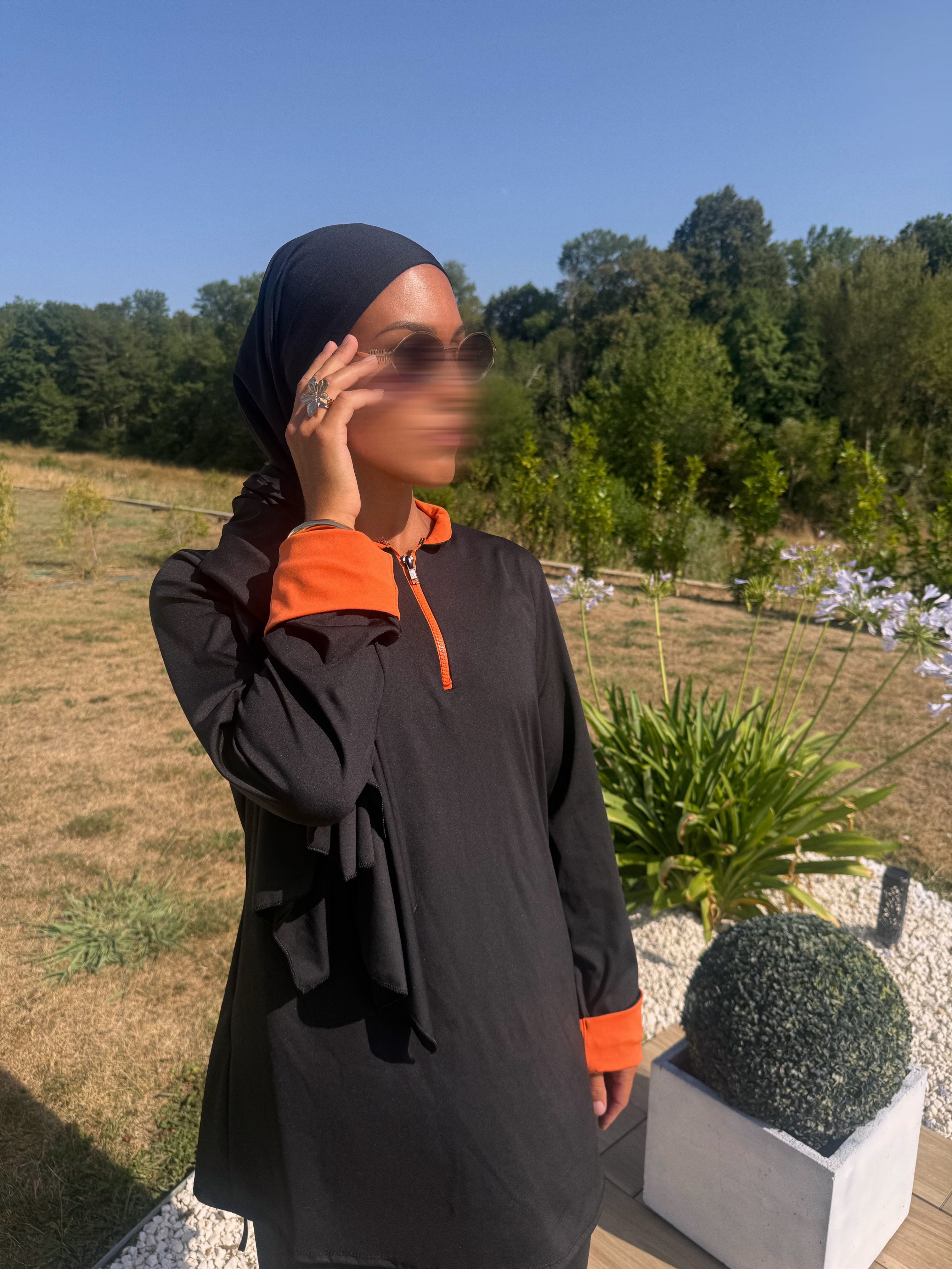 Burkini col coloré