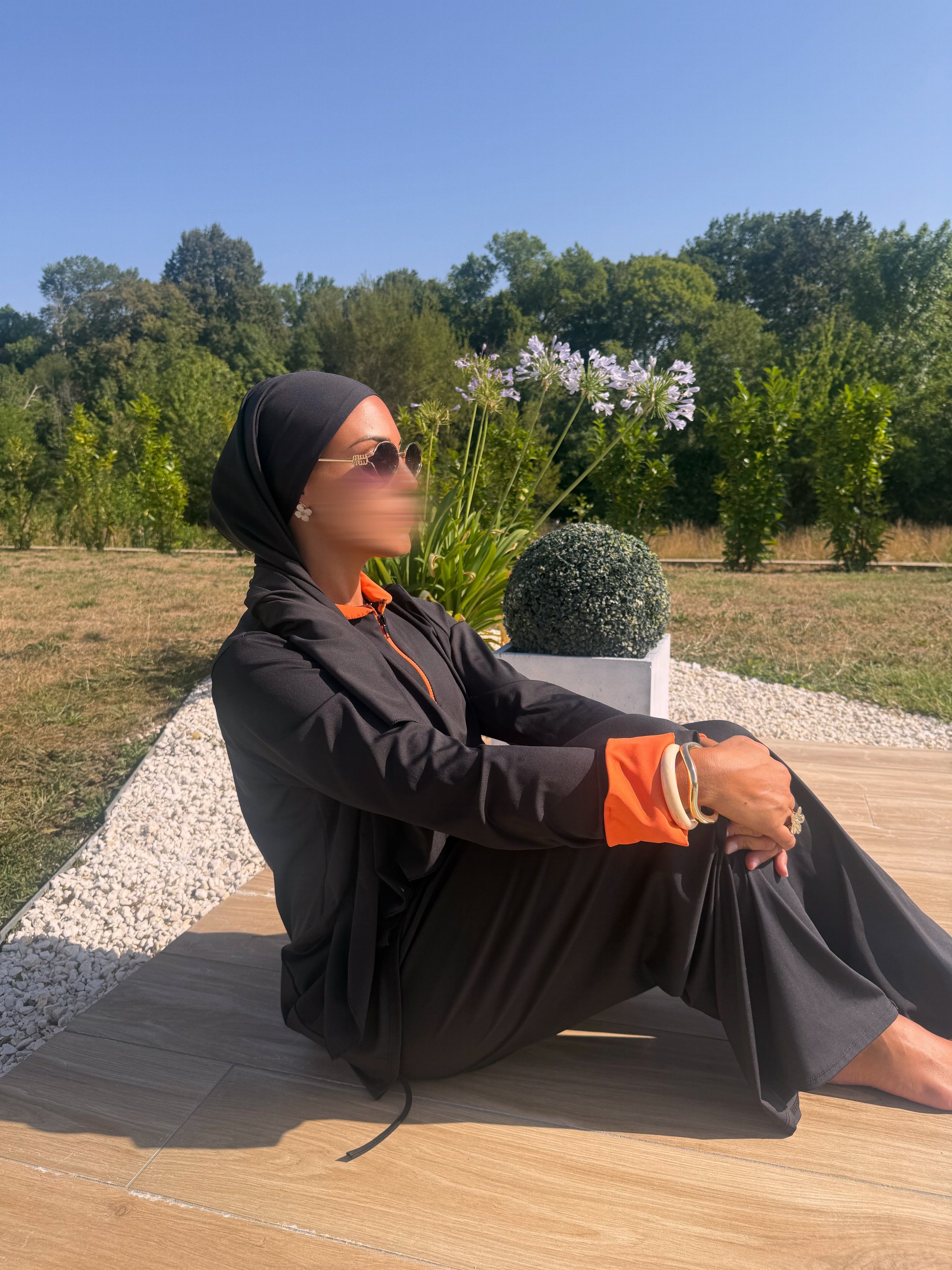 Burkini col coloré