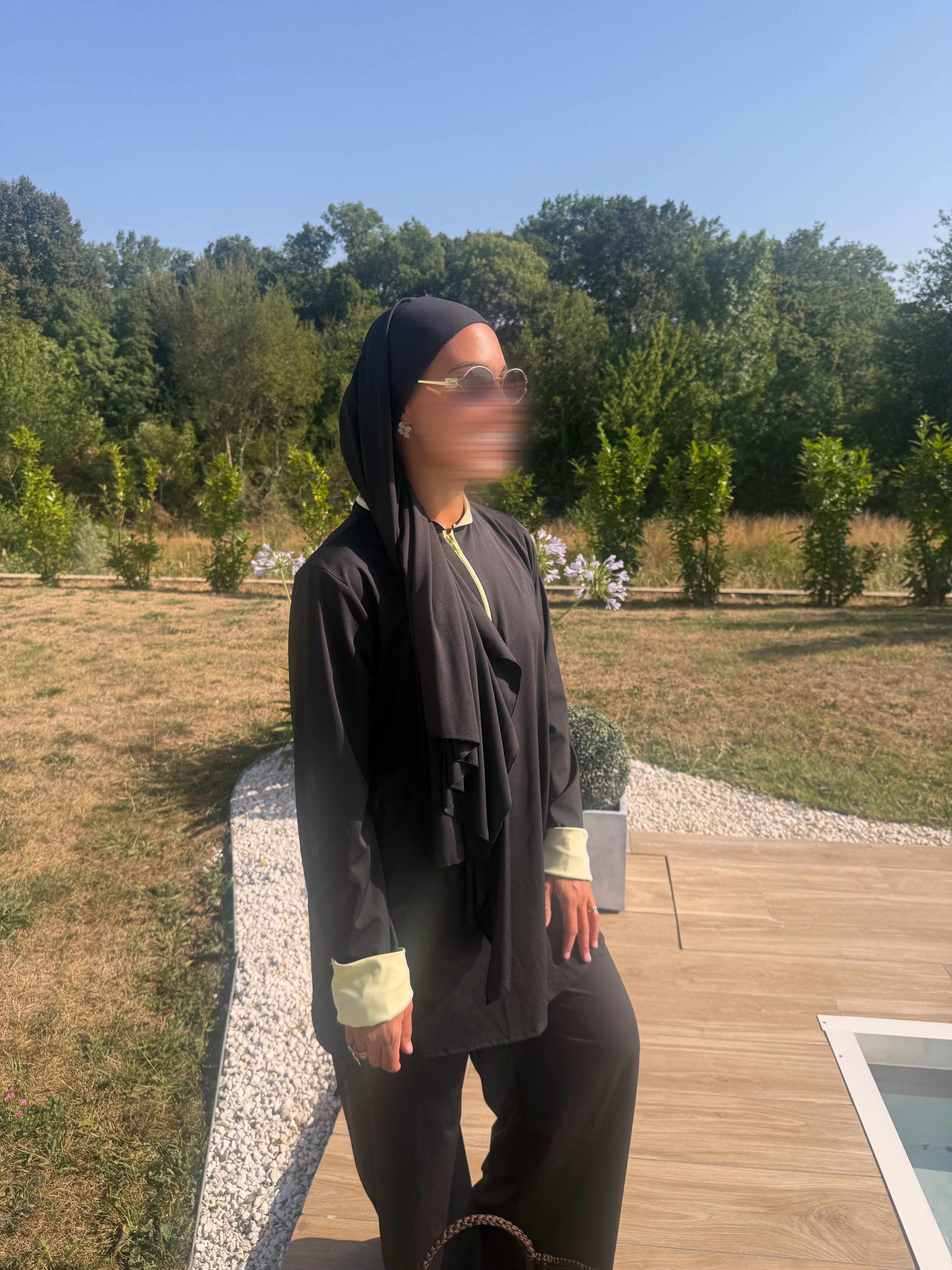 Burkini col coloré