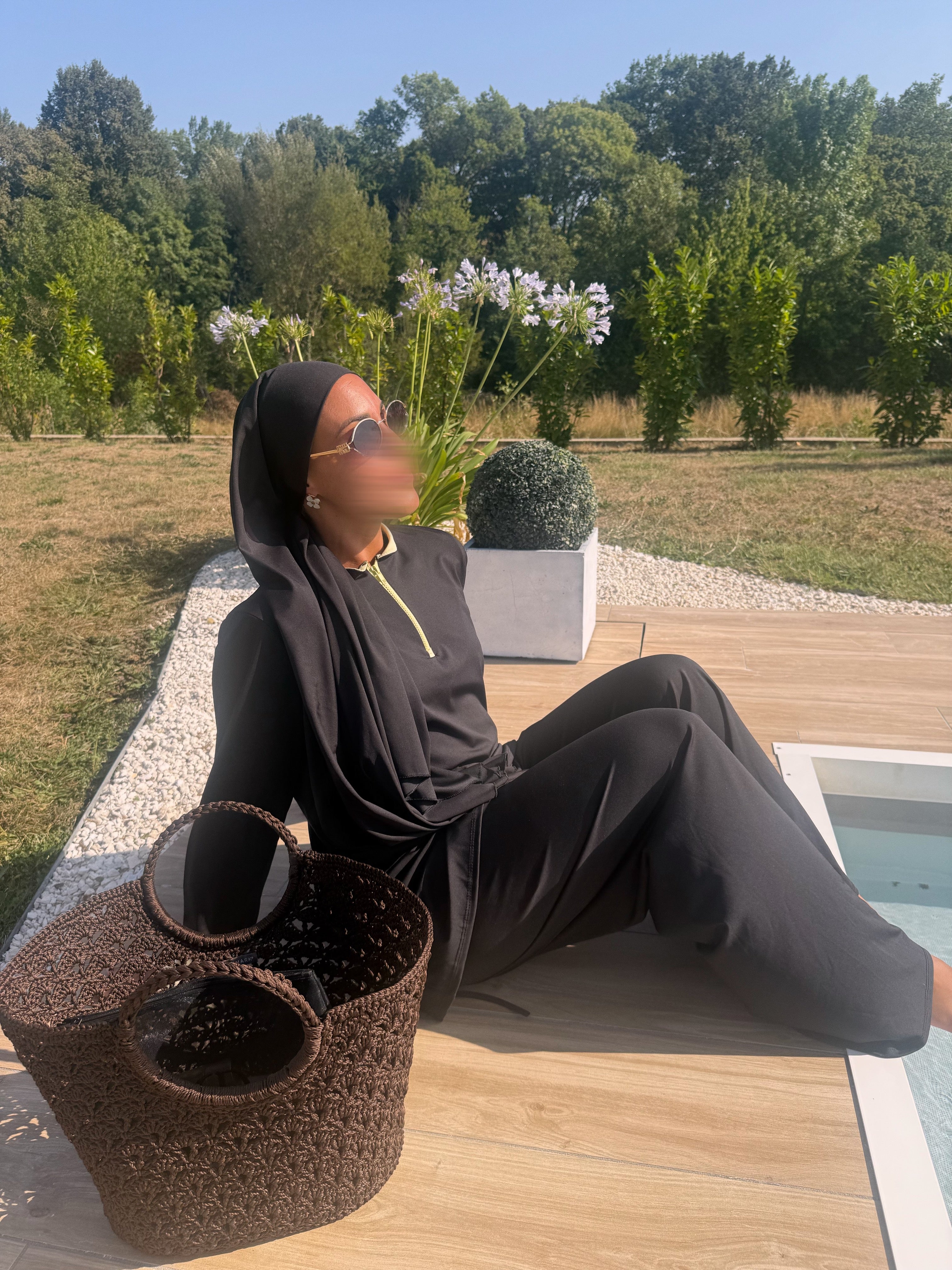 Burkini col coloré