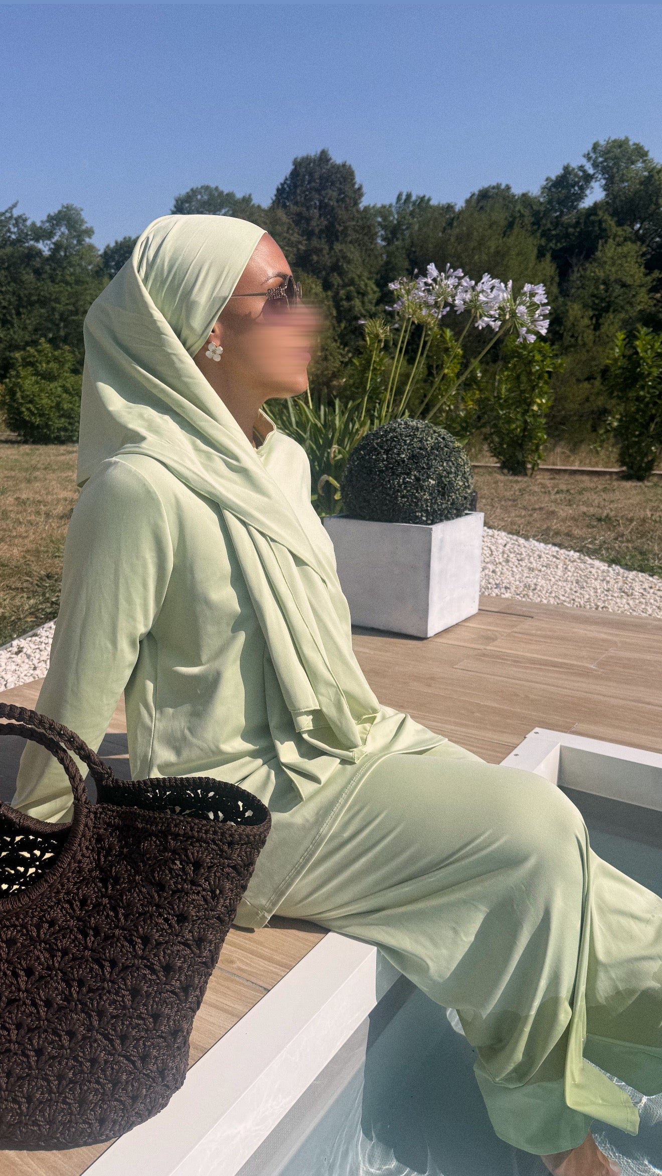 Burkini col coloré