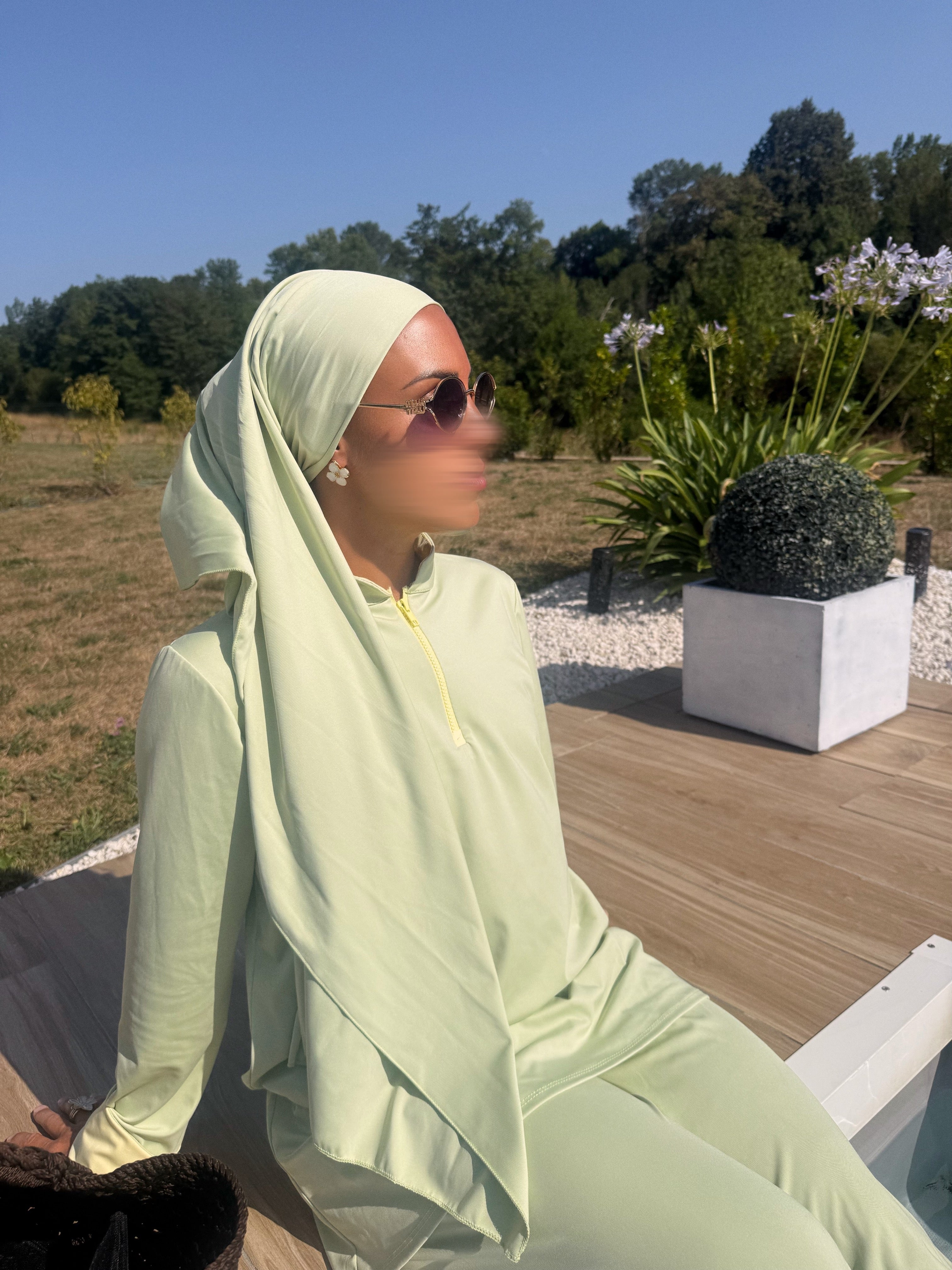 Burkini col coloré